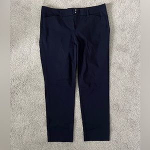 Worthington Navy Blue Size 4 Ankle Dress Pants